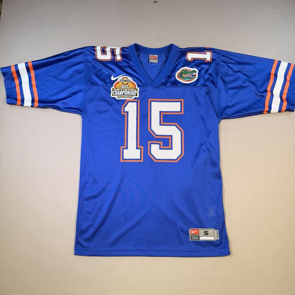 Nike Florida Gators 2007 BCS National Champ Jersey Tim Tebow #15 Men’s Small